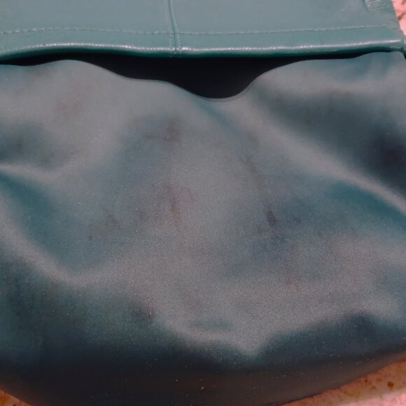 GORGEOUS COACH PARK Small Hobo Crossbody Bag Green Leather Retro Vintage - Picture 7 of 8